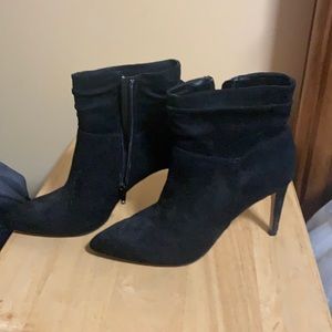 Black Suede stiletto boots